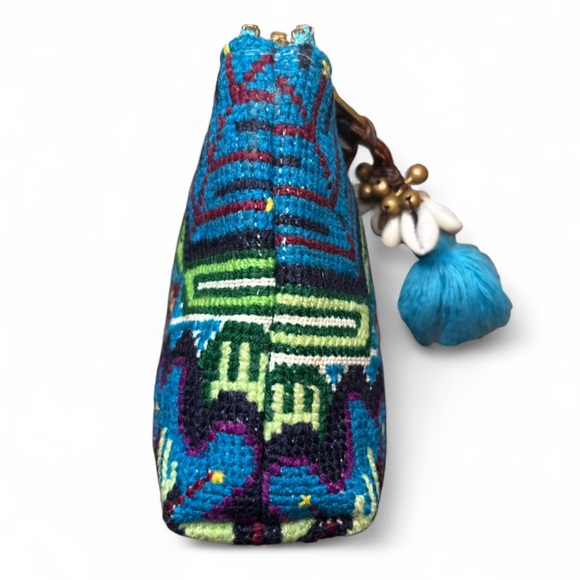 JADETRIBE- Eliz Embroidered Neon Puka Small Clutch- multicolored - Picture 5 of 11